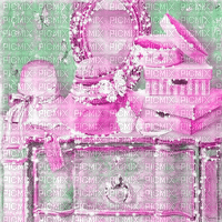 dolceluna background purple teal animated room - GIF animado gratis