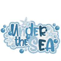 under the sea text - безплатен png