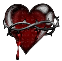 Emo goth heart - besplatni png