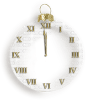Time Clock Gold Christmas Ornament - Bogusia - Free PNG
