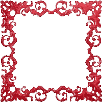 Cadre Irena glitter gif image deco animé rouge - Бесплатный анимированный гифка