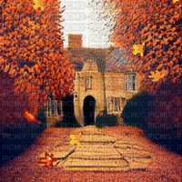 Autumn Manor Background - Ilmainen animoitu GIF