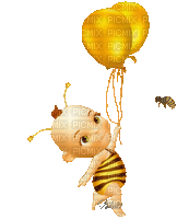 loly33 abeille - GIF animado grátis