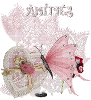 Amitiés.Papillon.rose.pink.Victoriabea - GIF animé gratuit