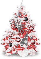 soave deco christmas tree snowman black white red - фрее пнг
