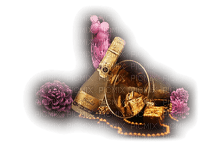 deco valentin rosas champagne dubravka4 - ilmainen png