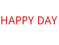 text happy day red rouge letter friends greetings