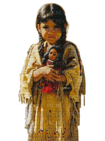 niña   nativa india dubravka4 - nemokama png