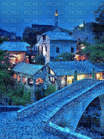 Romantic Village - Gratis geanimeerde GIF