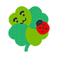 Intergalactic Vacation four leaf clover - darmowe png