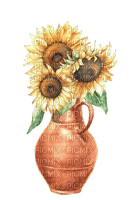kikkapink deco sunflowers autumn - PNG gratuit