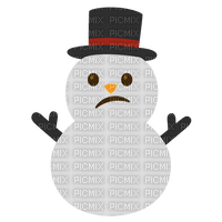 Emoji Kitchen sad snowman - PNG gratuit