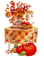 Autumn Fall Table - 免费动画 GIF