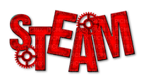 Steam.Text.Red - PNG gratuit