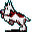Petit chien qui court - GIF animate gratis