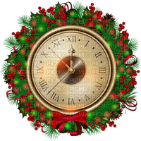 Kaz_Creations Deco Clock Christmas - PNG gratuit