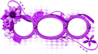 Frames.Flowers.Purple - PNG gratuit