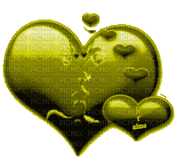 coe s34 jaune yellow couple Paar pareja coppia casal - 無料のアニメーション GIF