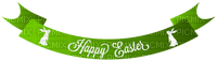 Kaz_Creations Easter Deco Banner Text Happy Easter - darmowe png