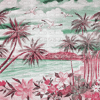 soave background animated  summer beach palm green - Ingyenes animált GIF