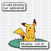 Wild pikachu appeared - Gratis animeret GIF