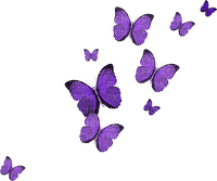 kikkapink deco scrap purple butterflies - бесплатно png