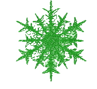 green snowflake - Ilmainen animoitu GIF
