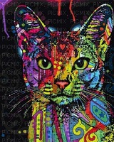chat coloré - безплатен png