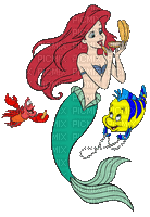 arielle ariel mermaid - 免费动画 GIF