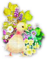 soave deco easter spring flowers chick rainbow - gratis png
