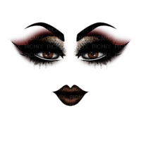Gothic face makeup bp - png gratis