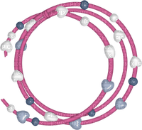 Kaz_Creations Deco Heart Beads  Circle Frames Frame Colours - PNG gratuit