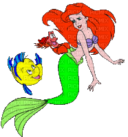 arielle ariel mermaid - Gratis animeret GIF