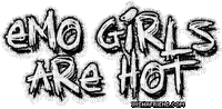 Emo Girls are Hot Sticker - Ingyenes animált GIF