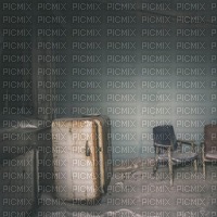 Abandoned Fridge Background - png ฟรี