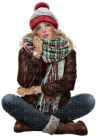 loly33 femme hiver - Free PNG