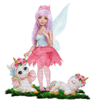 fairy with unicorns  by nataliplus - zdarma png