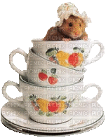 cup mouse tea - Darmowy animowany GIF