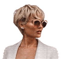 maj portrait femme lunettes - Free PNG