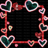 heart background (created with lunapic) - GIF animate gratis