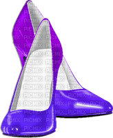 soave deco shoe fashion  black white purple - Free PNG