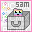 Pixel Sam Icon - Бесплатный анимированный гифка