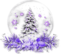 soave deco winter christmas globe snowglobe tree - png gratuito