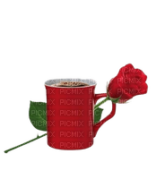 cup/coffee/rose - бесплатно png