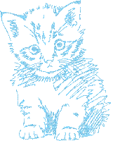 Drawing. Cat. Gif. Leila - Gratis animeret GIF