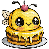♡§m3§♡ kawaii yellow bee cute spring - png grátis