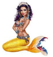 mermaid orange bp - PNG gratuit