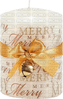 Christmas.Candle.White.Gold - gratis png