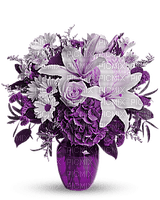 vase-flowers-purple - бесплатно png