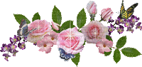 Pink Roses - GIF animé gratuit